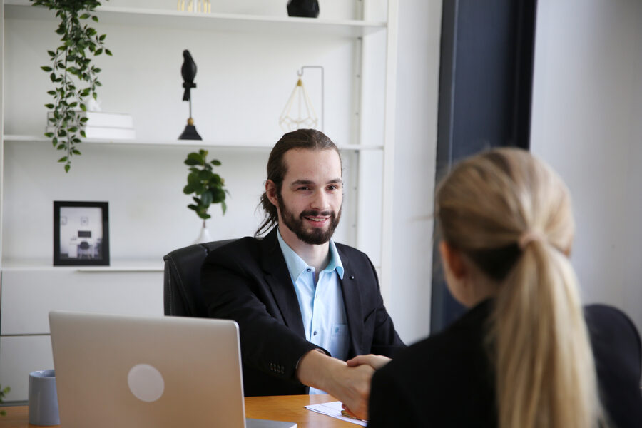 Business discussions. Shot of business people discussing and brainstorming in an office